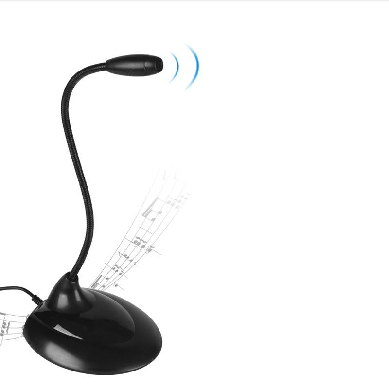 Mini Studio Microphone 3.5mm Audio Cable Flexible Microphone