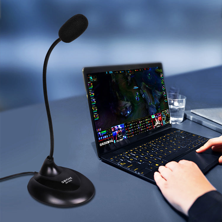 Mini Studio Microphone 3.5mm Audio Cable Flexible Microphone