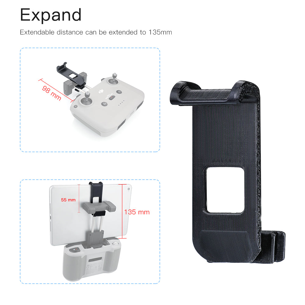 RCSTQ Extension Bracket Clip Mount Holder for DJI Mavic Air 2 Remote Control