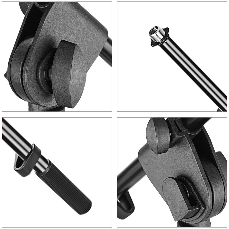 NEEWER NW-051 Desktop Microphone Stand Adjustable Condenser Mic Holder for Live Streaming, Studio