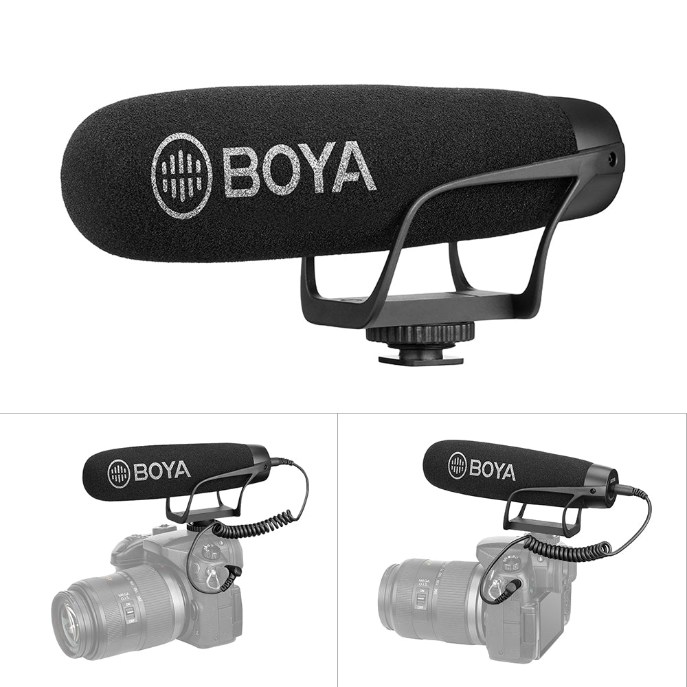 BOYA BY-BM2021 Super Cardioid Directional Interview Video Recording Camera Microphone