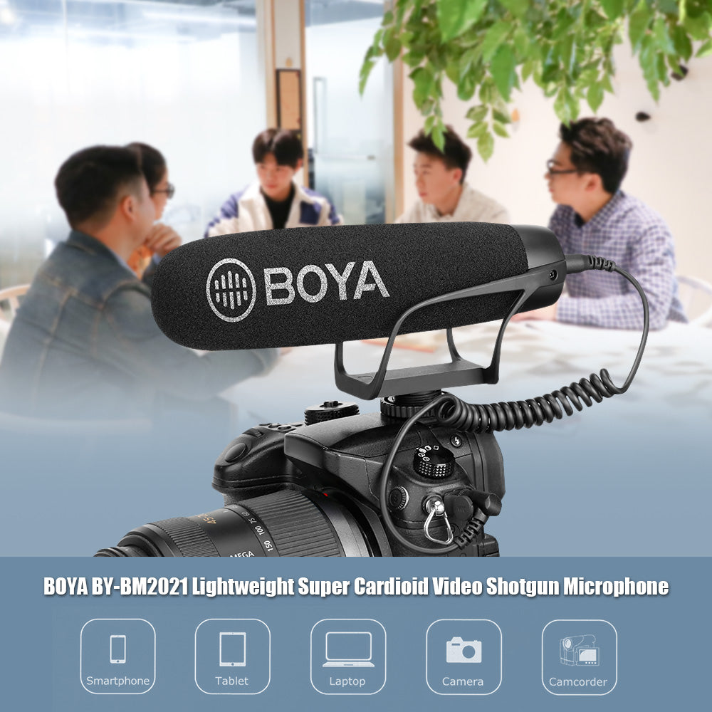BOYA BY-BM2021 Super Cardioid Directional Interview Video Recording Camera Microphone
