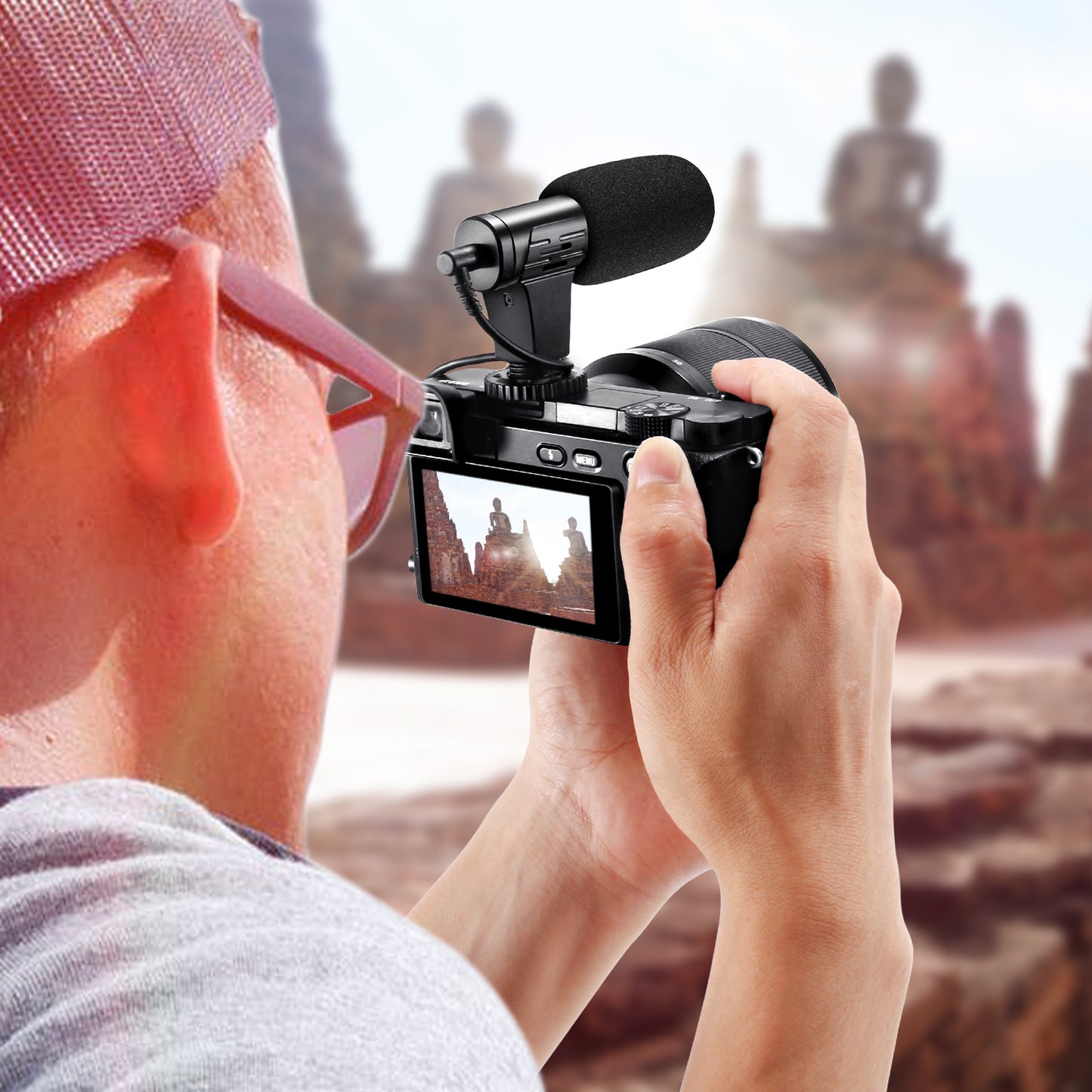 MAMEN MIC-06 3.5mm Plug Camcorder Microphone Camera Recording Microphone