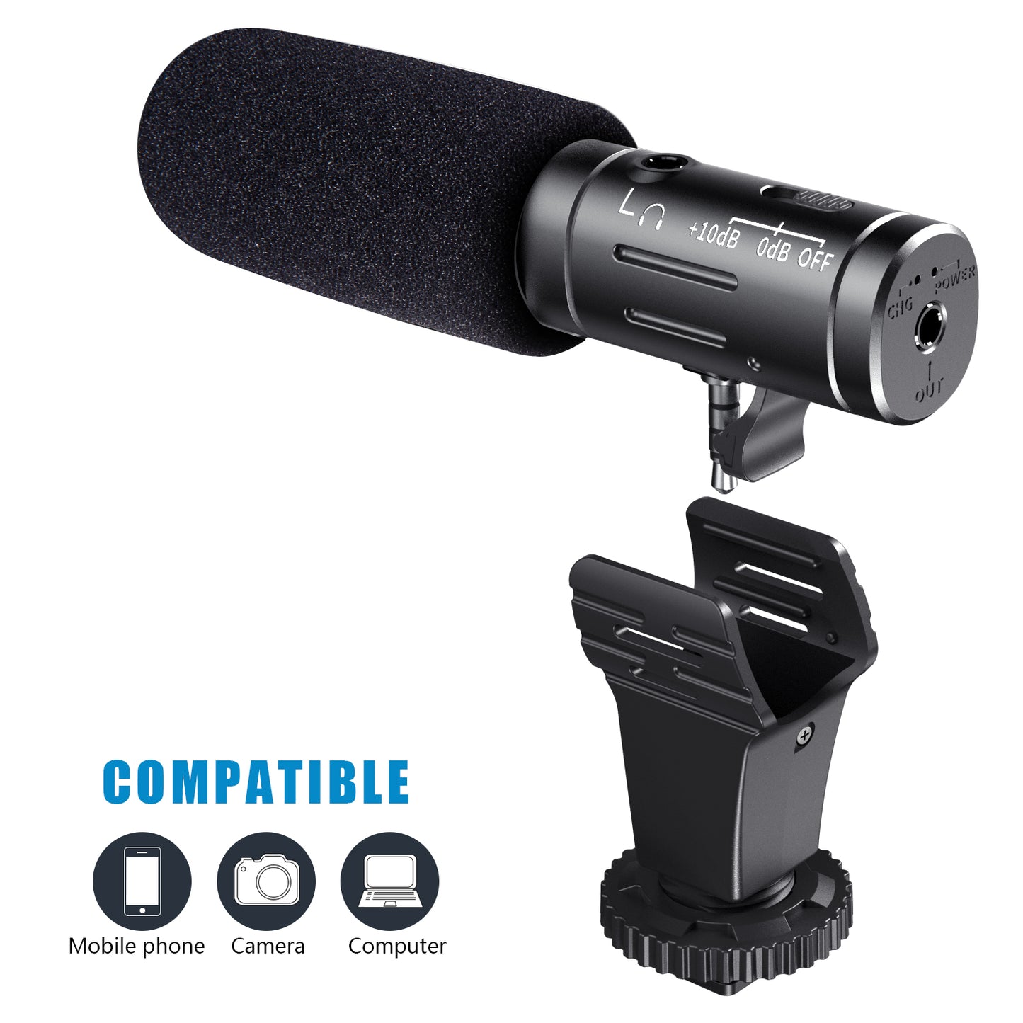 MAMEN MIC-07 Pro Video Record Microphone for DSLR Camera