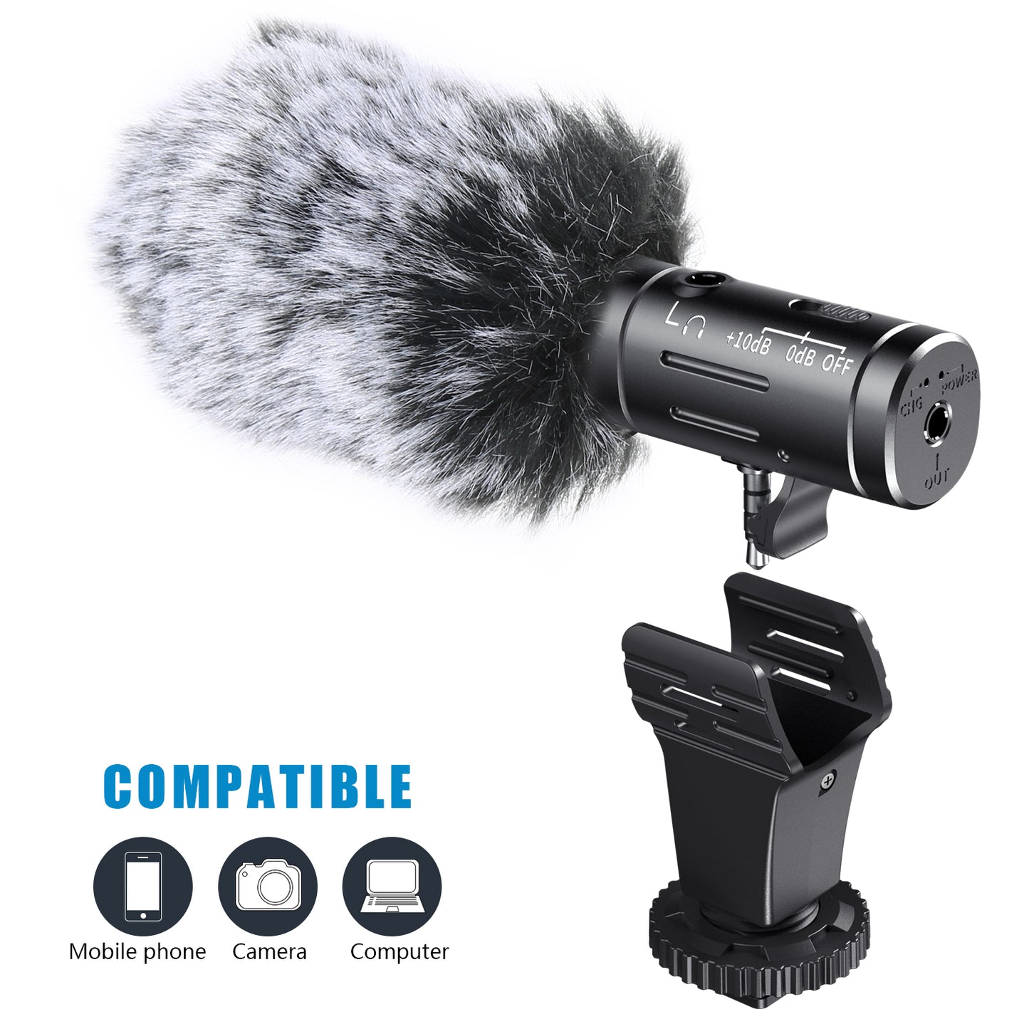 MAMEN MIC-07 Pro Video Record Microphone for DSLR Camera