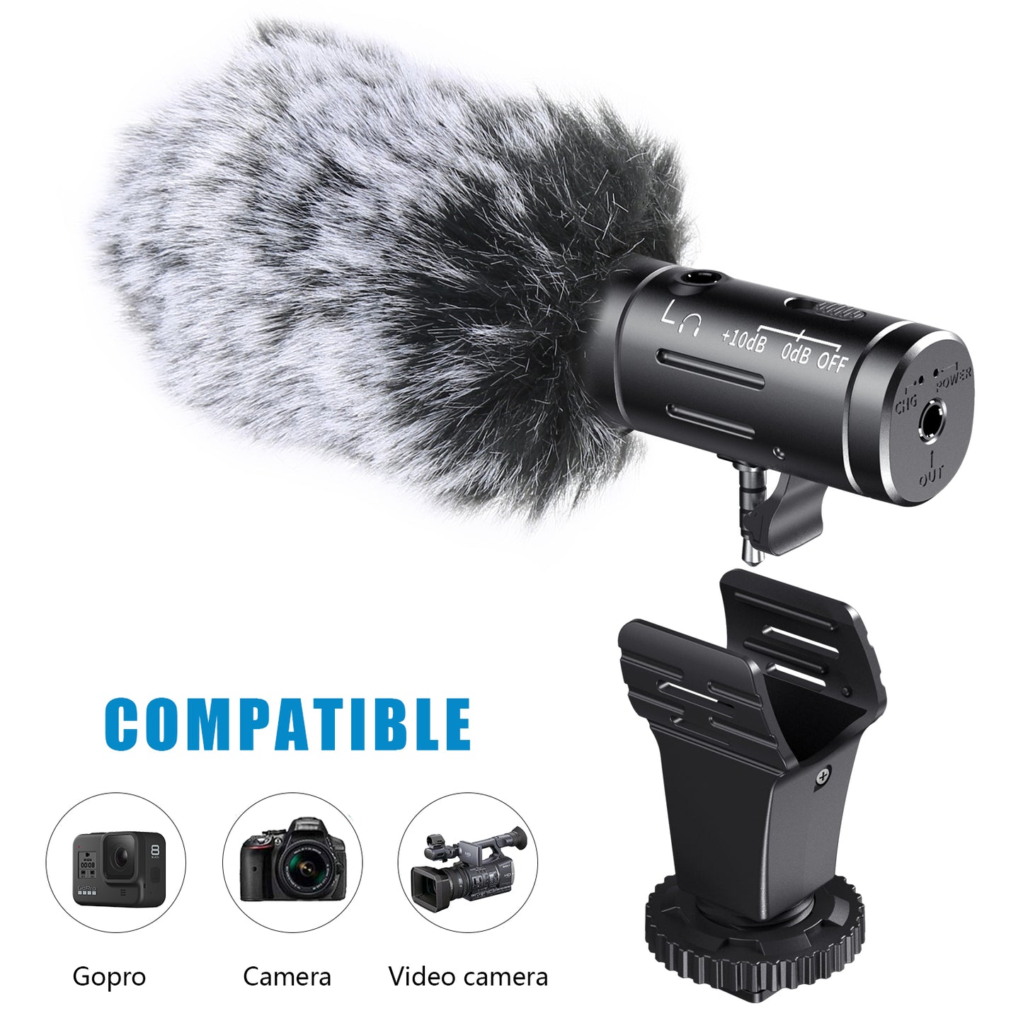MAMEN MIC-07 Pro Video Record Microphone for DSLR Camera