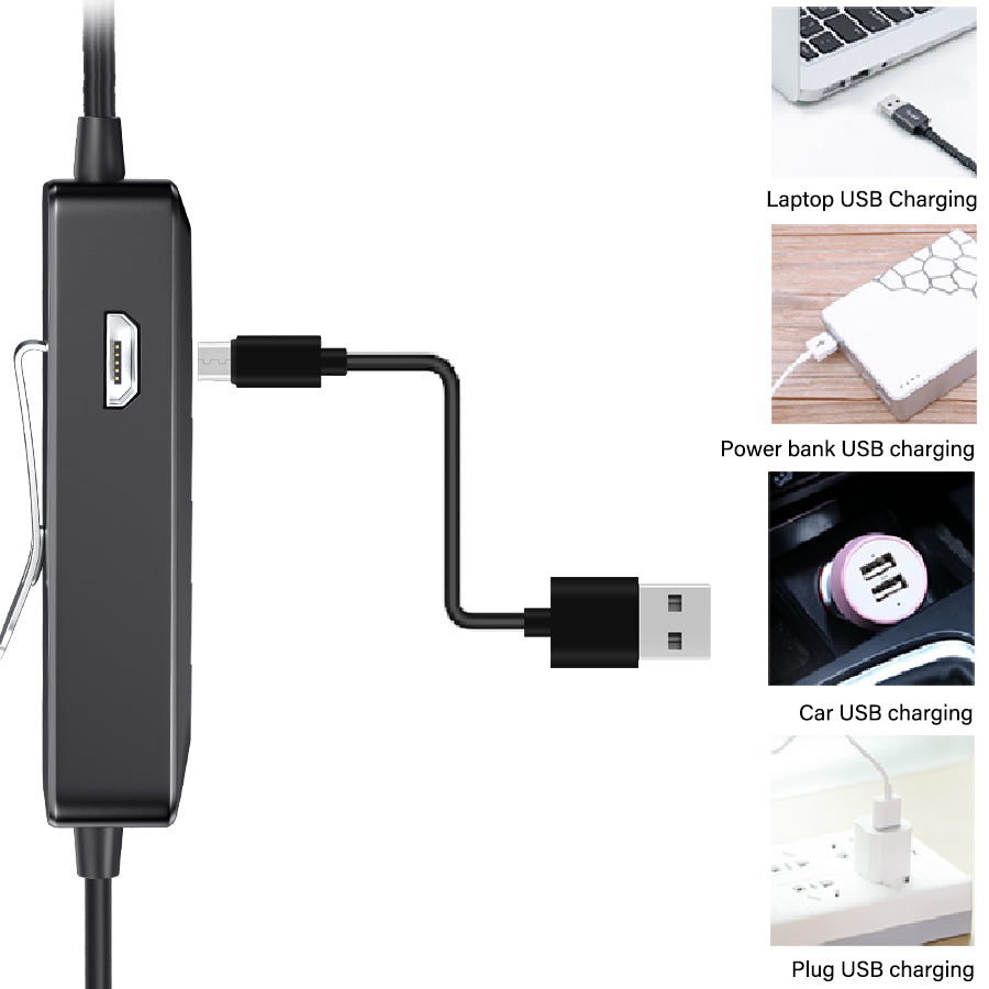 MAMEN KM-D2 Pro Dual Head Clip Lapel Microphone Lavalier Condenser Recording Microphone for Phone DSLR Camera