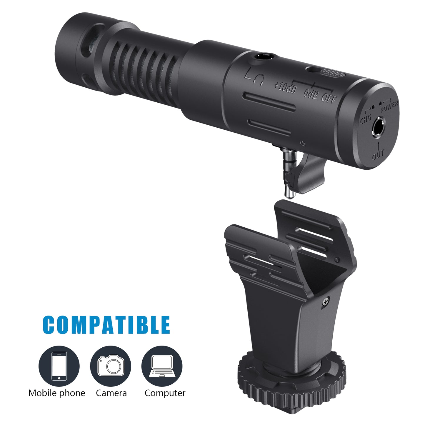 MAMEN MIC-07 Photography Rcondenser Audio Recording Microphone for Phone and Camera