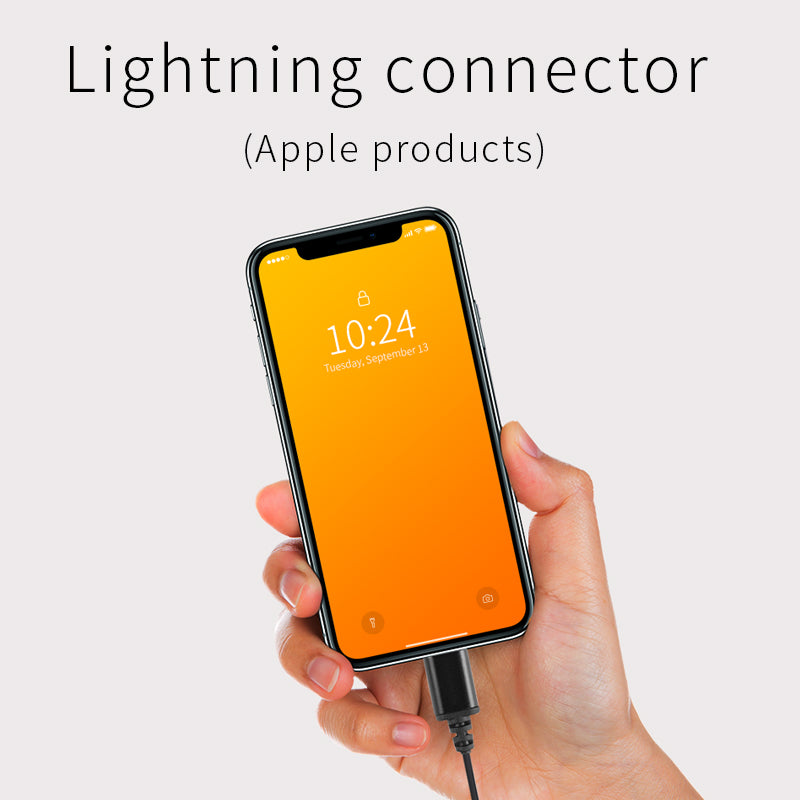 Mini Karaoke Record Lavalier Lapel Microphone 2m for iPhone iPad etc.