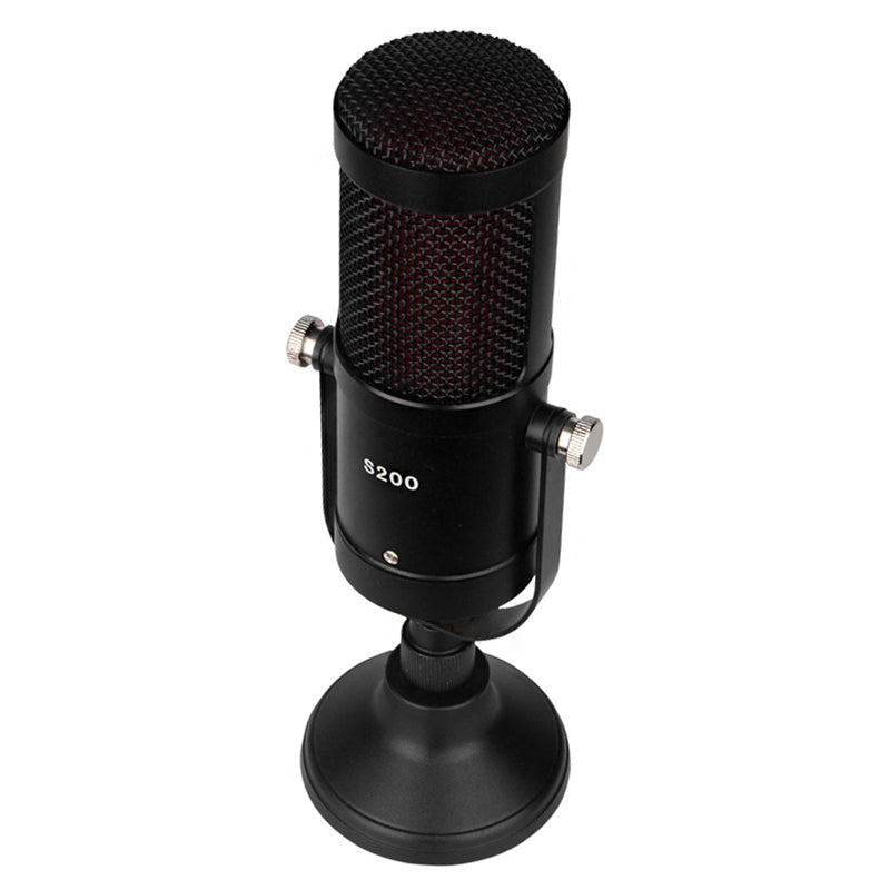 S200 Recording Condenser Microphone with Base for Streaming Chatting K Song
