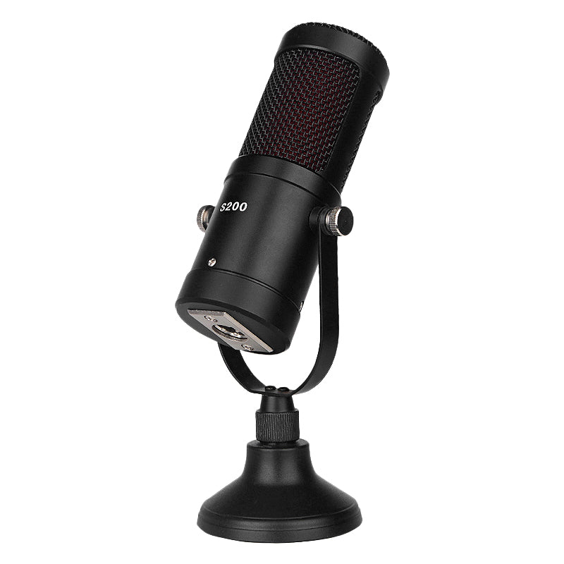 S200 Recording Condenser Microphone with Base for Streaming Chatting K Song