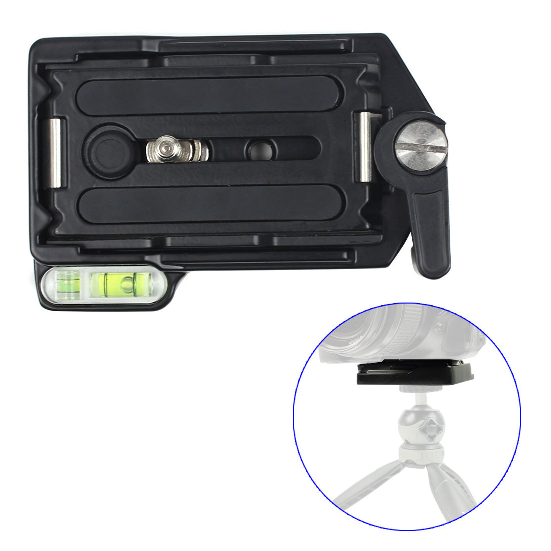 QRA-635L Quick Release Plate SLR DSLR Camera Lens Tripod Mount Clamp Plate Adapter