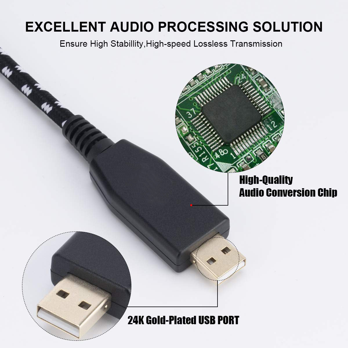 UXLD-30 3m USB to XLR Female Mic Audio Cable Microphone Recording Cord
