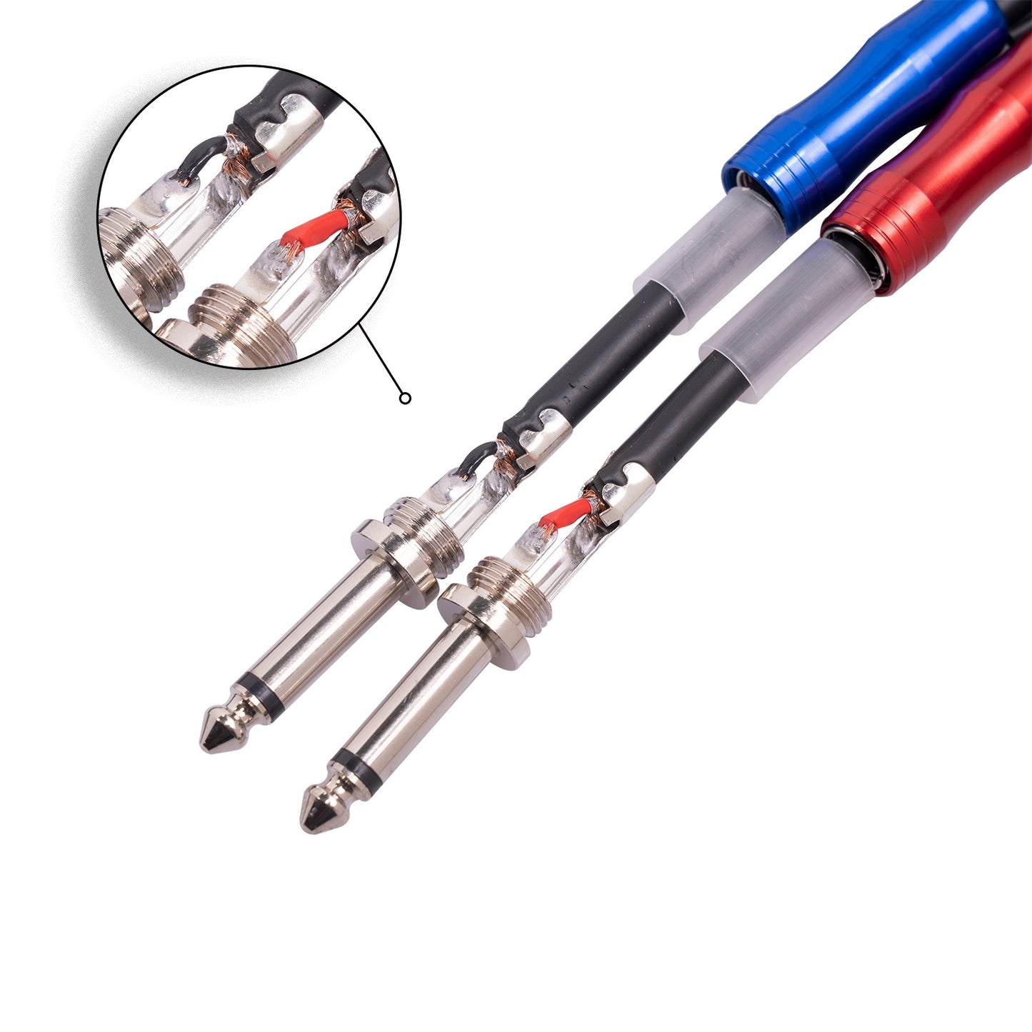 3m 2 RCA to Dual 1 / 4inch Mono 6.35mm Male Jack Double-layer Shielding Audio Cable for Mixer Console Amplifier Speaker Home Theater System