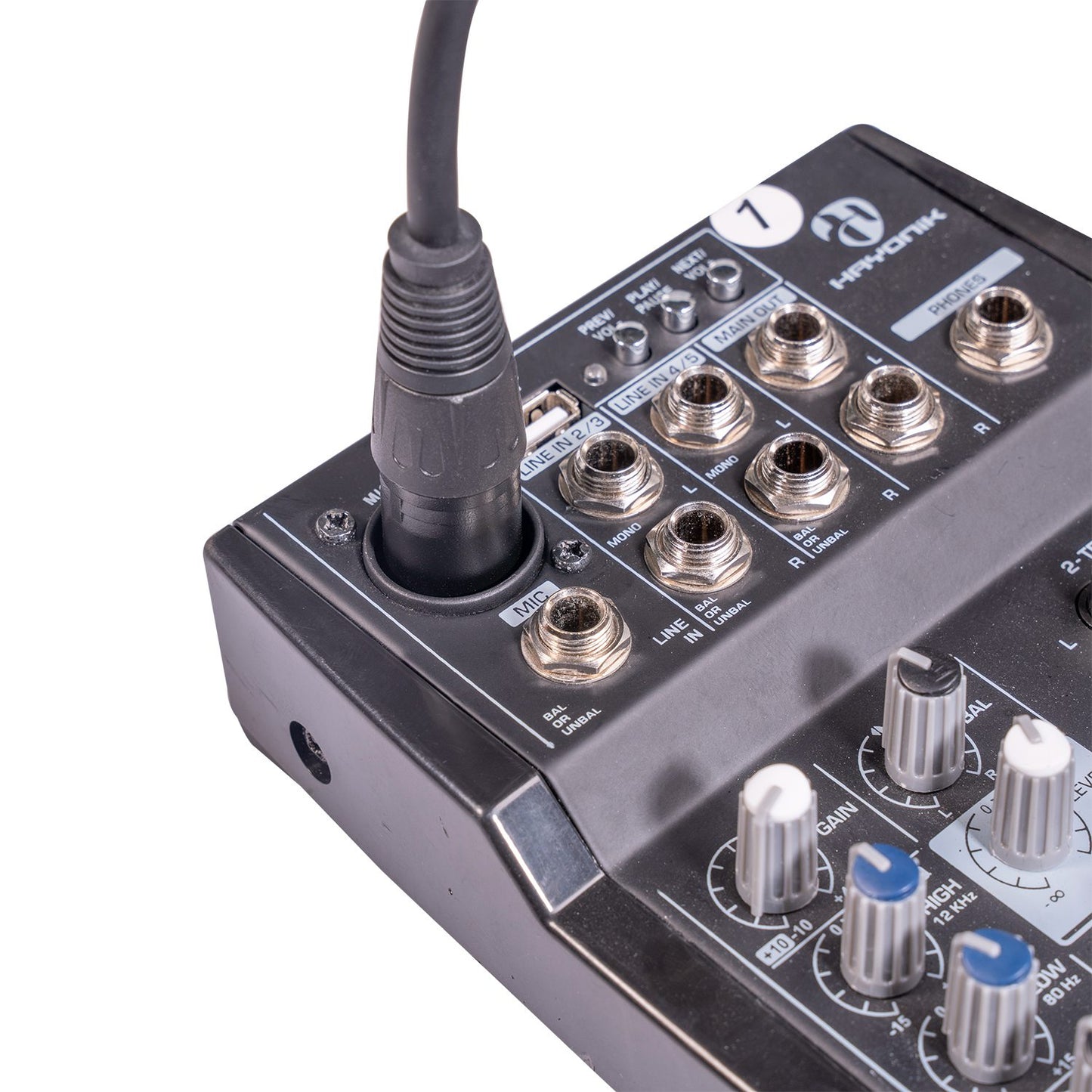 TC145BK19 1.8m 6.35mm Male to XLR Male Microphone Mixer Audio Converter Cable