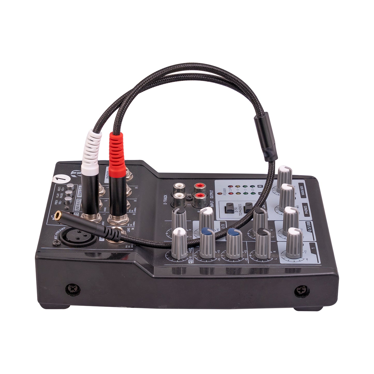 3717 0.3m 3.5mm Female to 2x 6.35mm 1 / 4 inch TS Mono Male Jack Audio Adapter Cable