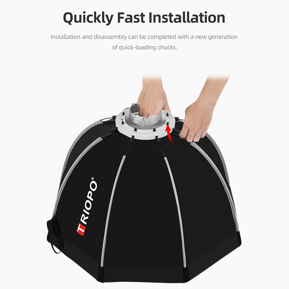 TRIOPO K90 90cm Photography Portable Octagon Umbrella Softbox Reflector Diffusion with Bowens Mount