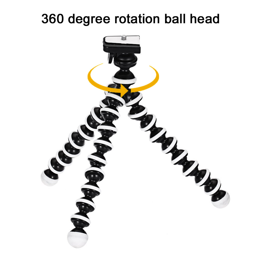 Mini Octopus Tripod Holder Mobile Phone Tripod Gorillapod for Smartphone Sports Camera Stand with Clip (Small)