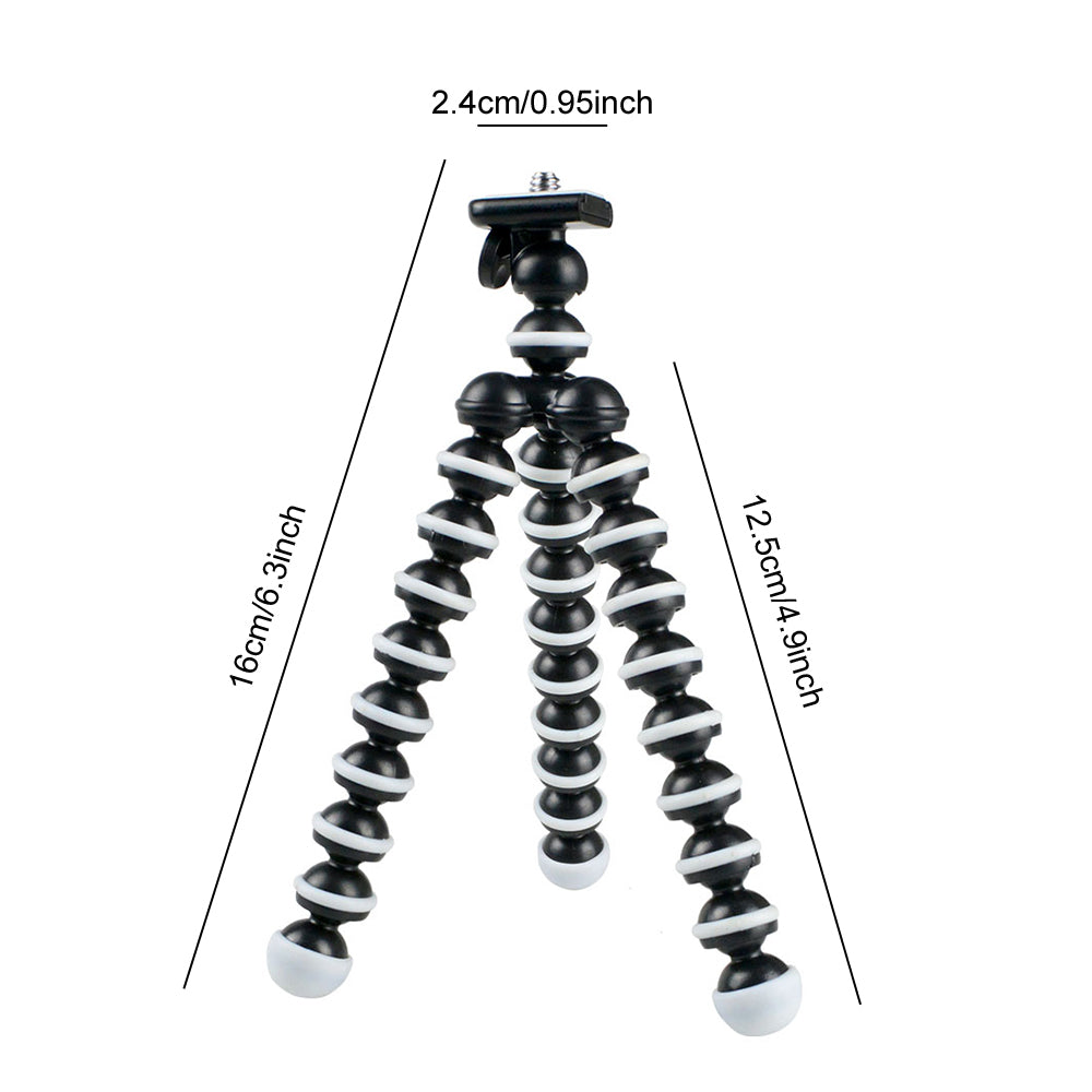 Mini Octopus Tripod Holder Mobile Phone Tripod Gorillapod for Smartphone Sports Camera Stand with Clip (Small)