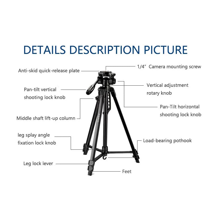 Portable Camera Bracket Mobile Phone SLR Camera Tripod