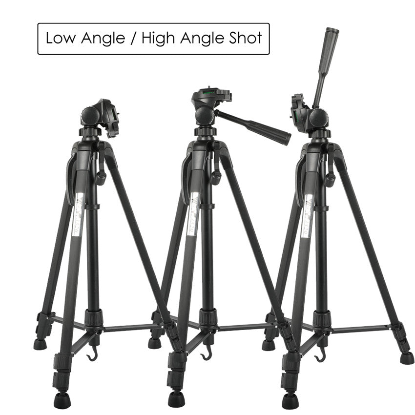 WEIFENG 3520 Aluminum Alloy with Three-way Panel Ball Head Tripod for Canon Nikon Sony SLR (with Maximum Load of 3kg)