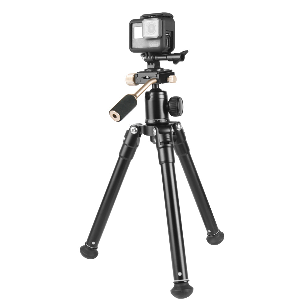 Portable Aluminum Alloy Tripod Two-stage Telescopic Multi-angle Adjustment