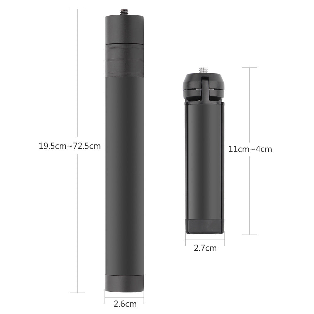 Retractable Rod Selfie Stick Handheld Gimbal Anti-shake Tripod