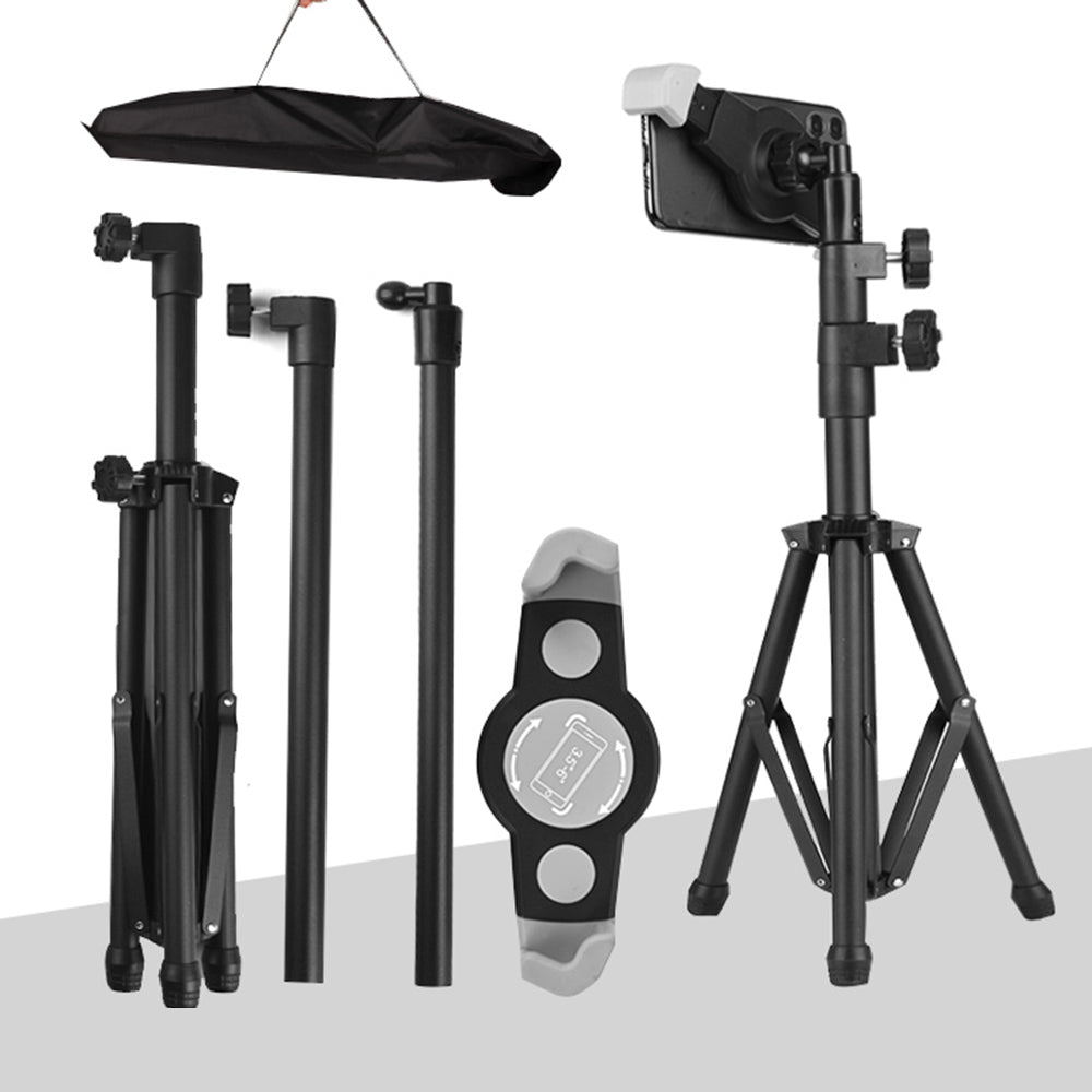 Portable Tablet Tripod Foldable Telescopic Phone Stand for Selfie Live Broadcast