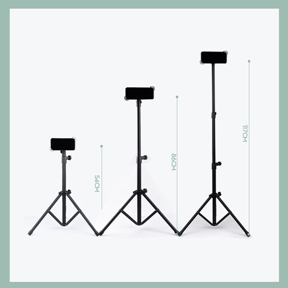 Portable Tablet Tripod Foldable Telescopic Phone Stand for Selfie Live Broadcast