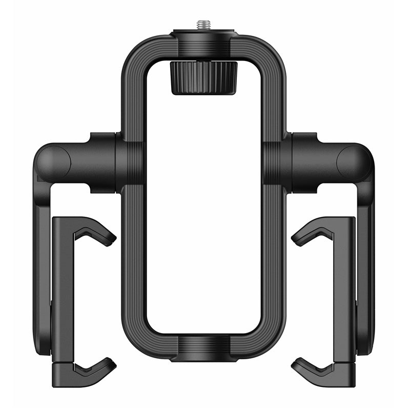 MOMAX Adjustable Tripod Stand with 360 Degree Rotatable Dual Phone Holder for Live Broadcast