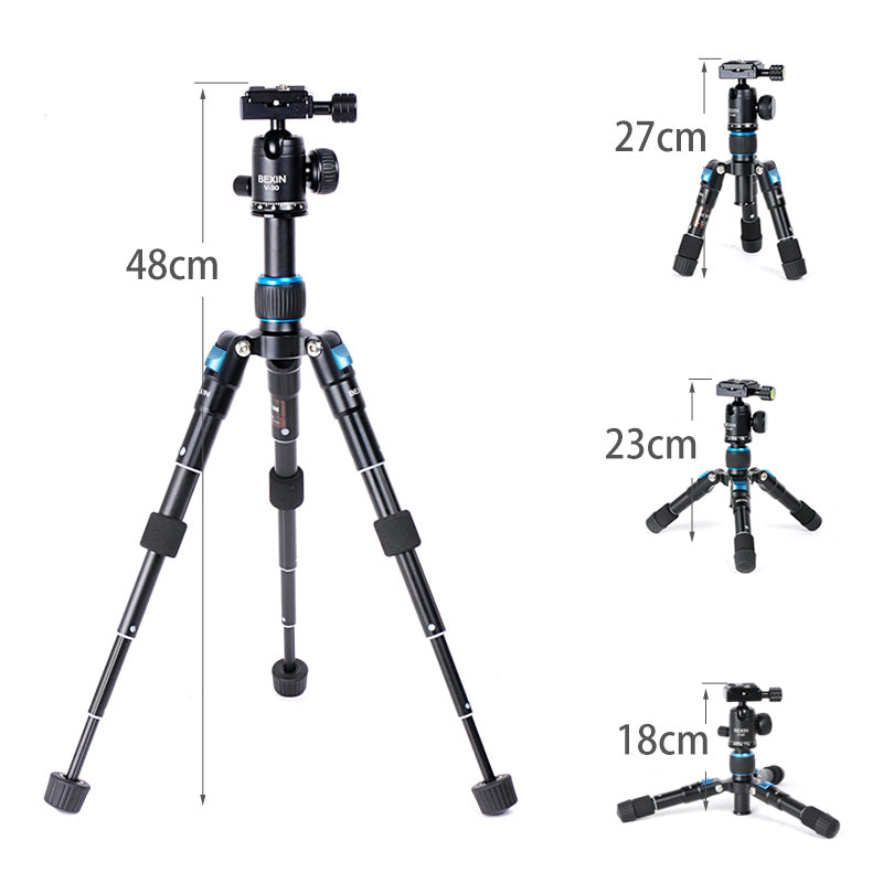 MS08 Professional Tabletop Aluminum Alloy Photography Tripod for Phone Camera