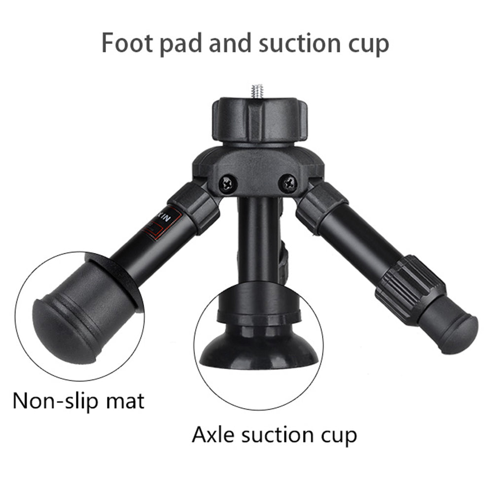 MS02 Aluminum Alloy Folding Mini Tripod with 3-Way Ball Head for DSLR Camera