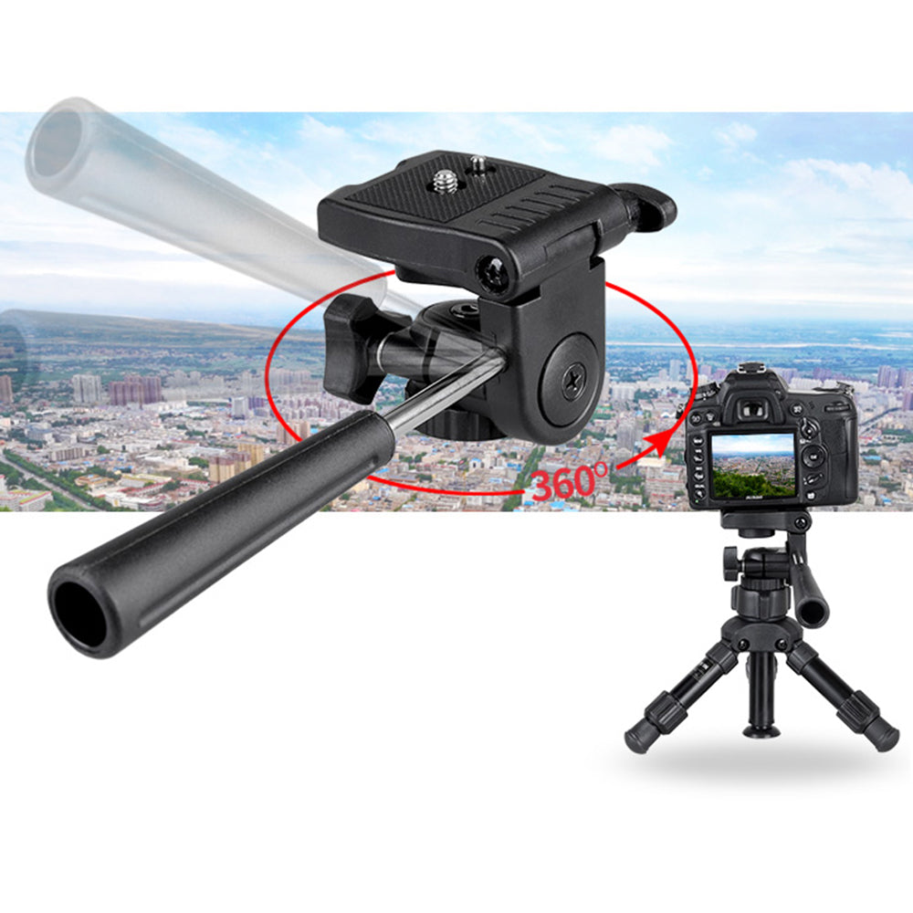 MS02 Aluminum Alloy Folding Mini Tripod with 3-Way Ball Head for DSLR Camera