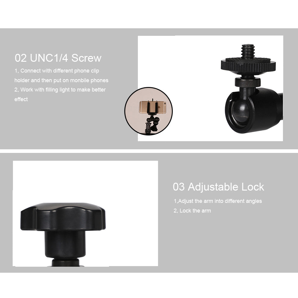 11inch Articulating Magic Arm Super Clamp for DSLR Camera Flash LCD Monitor LED Video Light