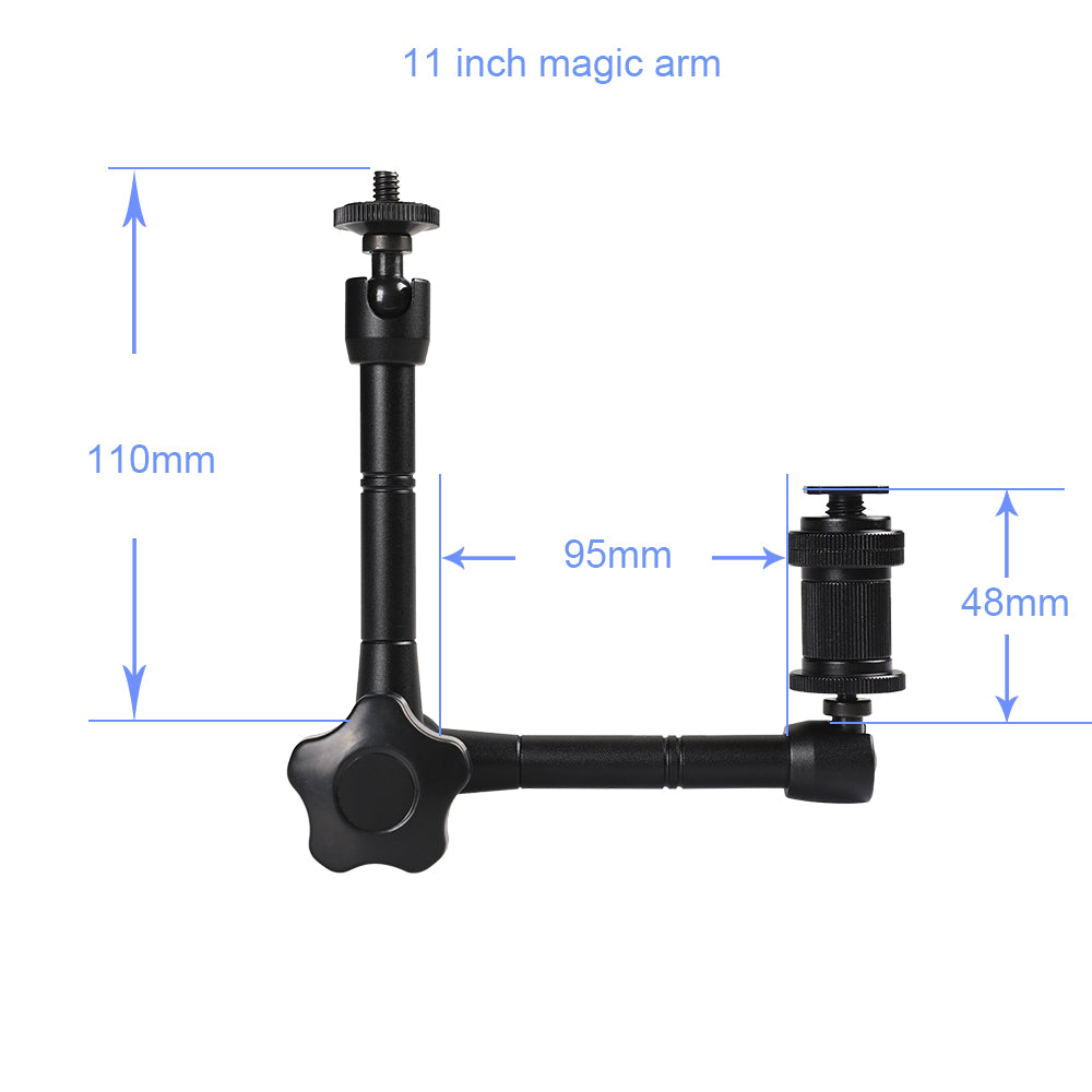 11inch Articulating Magic Arm Super Clamp for DSLR Camera Flash LCD Monitor LED Video Light