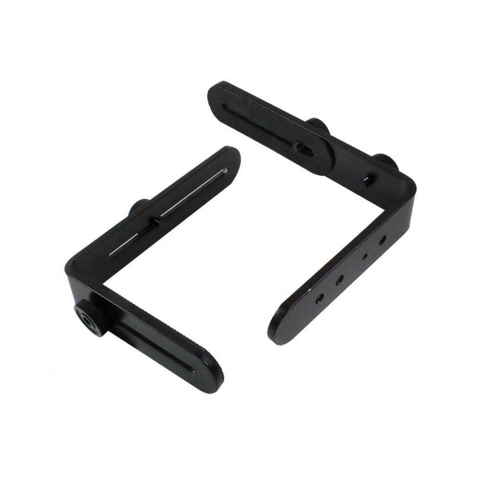 Dual L Shape 1/4" Screw Photography Light Bracket Tripod Camera LED Flash Holder