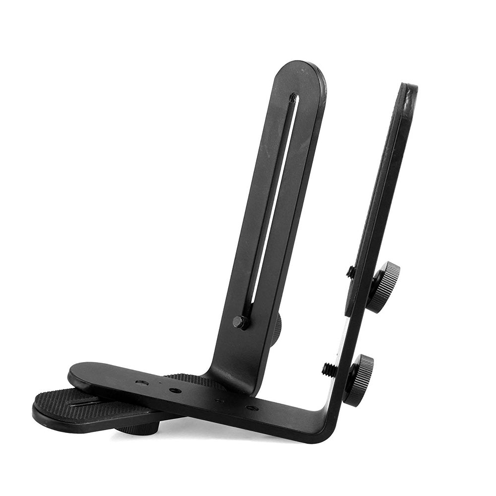 Dual L Shape 1/4" Screw Photography Light Bracket Tripod Camera LED Flash Holder