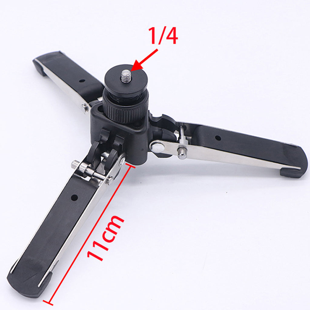 Portable Folding DSLR Camera Mini Tripod Monopod Base Holder Stand with 1/4inch Screw
