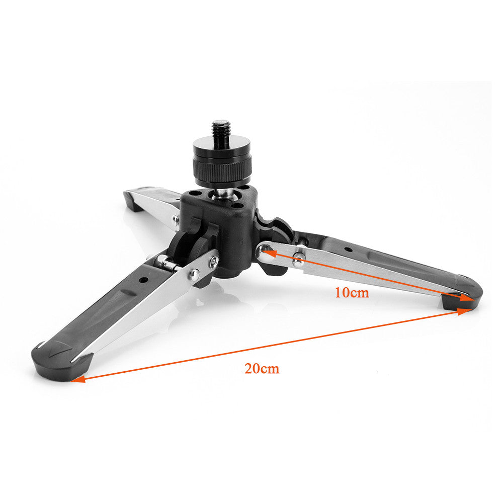 Portable Folding DSLR Camera Mini Tripod Monopod Base Holder Stand with 1/4inch Screw