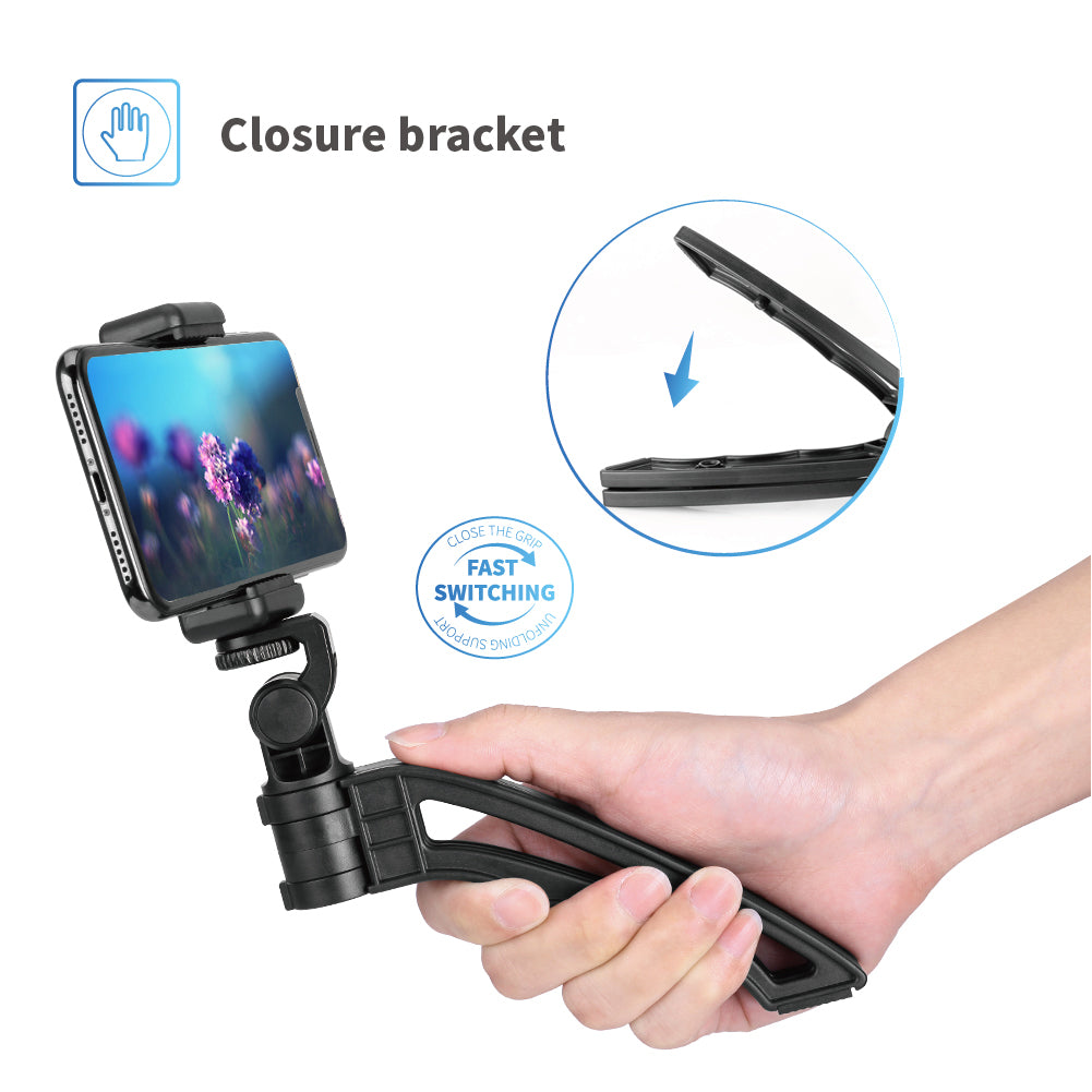 Apexel APL-JJ04 Desktop Anti-Shake Handheld Mini Tripod Selfie Stick Monopod Stand for Mobile Phone Camera