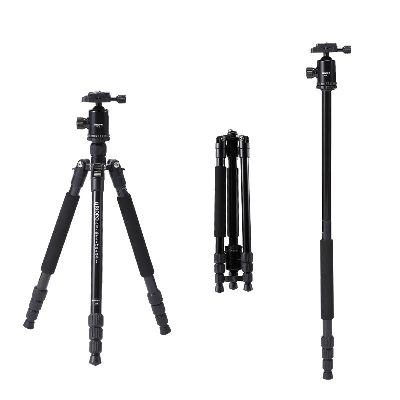 Uniqkart M2508+D-2A Portable Travel Adjustable Aluminium Camera Tripod Accessories Stand with Pan Tilt Head