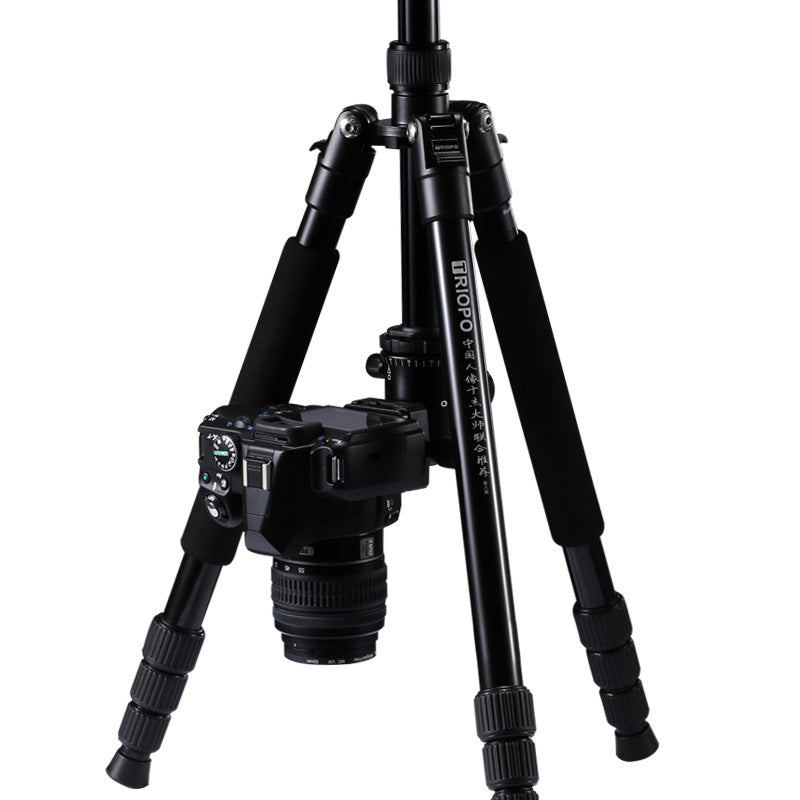 Uniqkart M2508+D-2A Portable Travel Adjustable Aluminium Camera Tripod Accessories Stand with Pan Tilt Head