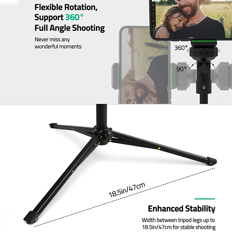 WONEW ZJ28 Bluetooth Remote Selfie Stick Stabilizer Portable Extendable Camera Stand Phone Clip Tripod