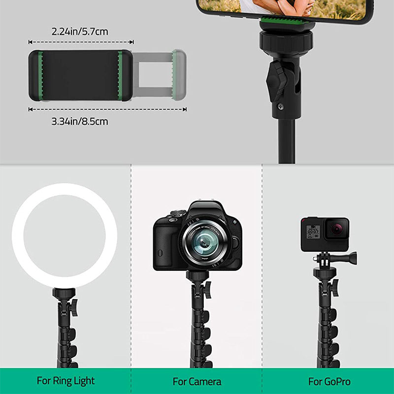 WONEW ZJ28 Bluetooth Remote Selfie Stick Stabilizer Portable Extendable Camera Stand Phone Clip Tripod