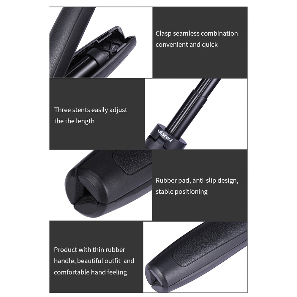ULANZI MT-09 Foldable Tripod Mini Portable Monopod for GoPro 9/8/7/6/5 Black Session Osmo Action Camera