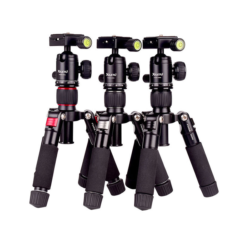 XILETU FM5S Portable Tripod Tabletop Stand with 360 Degree Ball Head for DSLR Camera and Smartphone