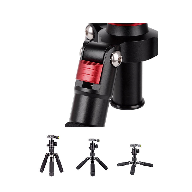 XILETU FM5S Portable Tripod Tabletop Stand with 360 Degree Ball Head for DSLR Camera and Smartphone