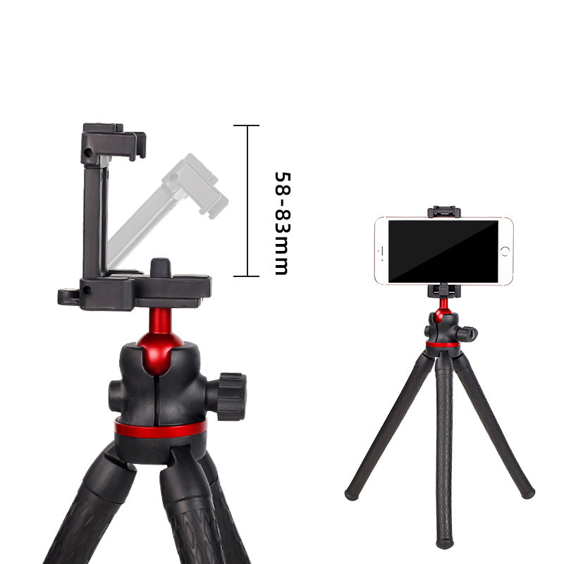 XILETU XBT-2 Flexible Octopus Legs Desktop Tripod with Folded Phone Holder