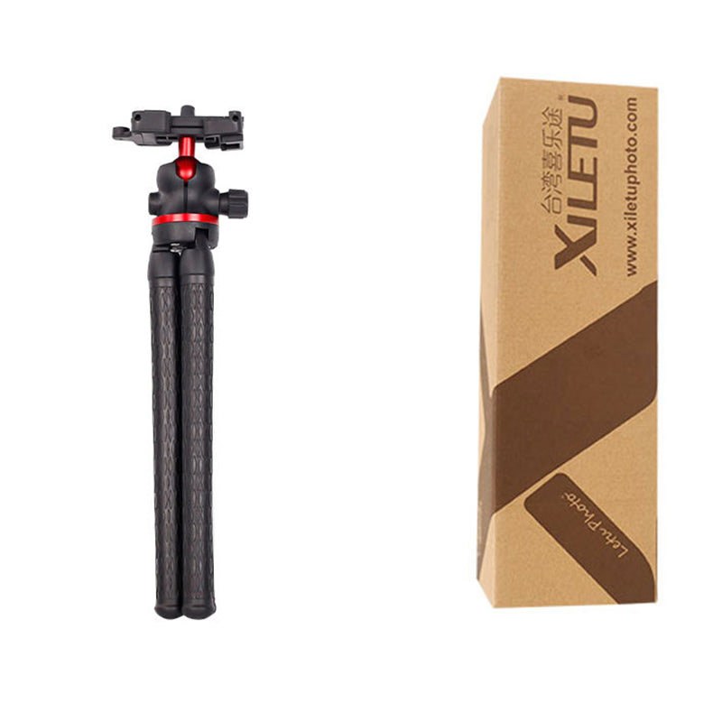 XILETU XBT-2 Flexible Octopus Legs Desktop Tripod with Folded Phone Holder