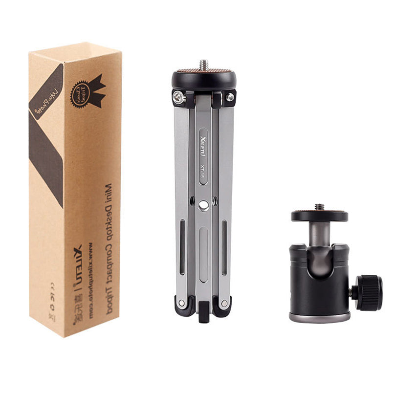 XILETU MT26+XT15 High Bearing Mini Tabletop Tripod with Ball Head for DSLR Camera Mirrorless Camera Smartphone